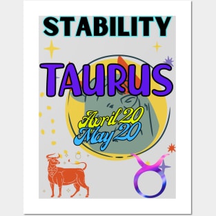 Astrology signs Taurus symbols Posters and Art